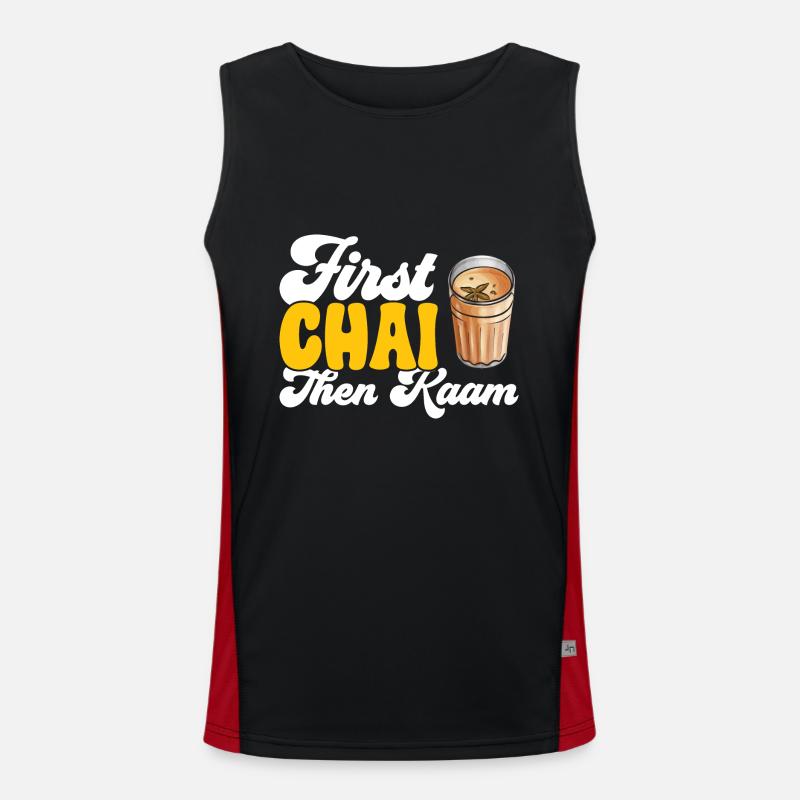 Chai Tea Masala Chai Men's Functional Contrast Tank Top 
