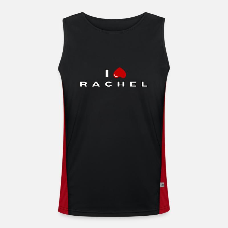 Ich hasse Rachel Funktionelles Kontrast-Tank Top für Männer 