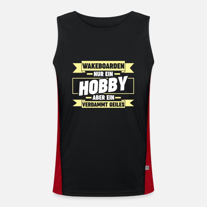 Wakeboarder Wakeboard Wakeboarding Funktionelles Kontrast-Tank Top für Männer 