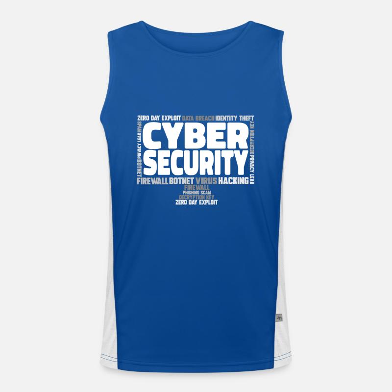 Cybersecurity Hacker IT-Sicherheit Funktionelles Kontrast-Tank Top für Männer 