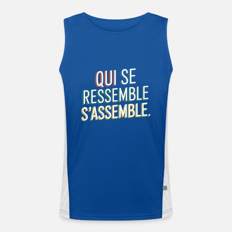 Qui se ressemble s'assemble Débardeur respirant contrasté Homme 
