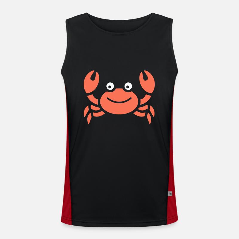 Krebs Funktionelles Kontrast-Tank Top für Männer 