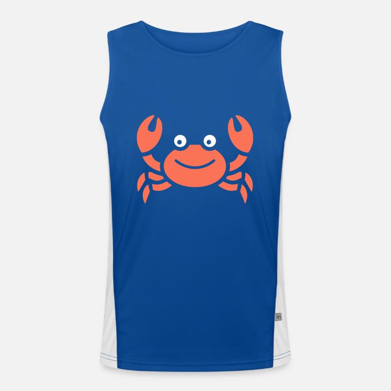 Krebs Funktionelles Kontrast-Tank Top für Männer 