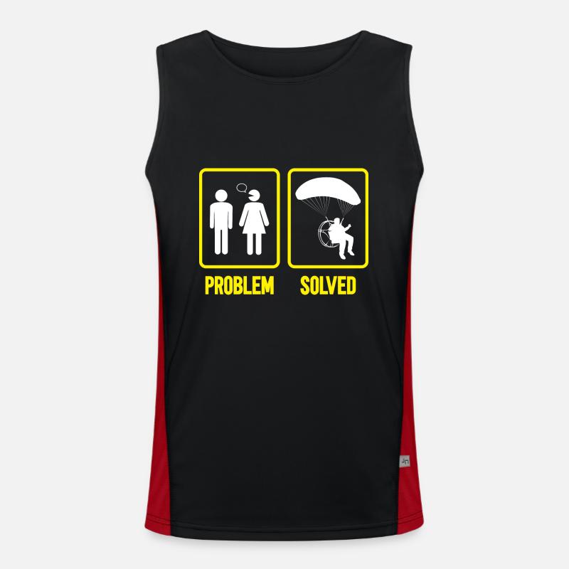 Paramotor Motorized paraglider Men's Functional Contrast Tank Top 