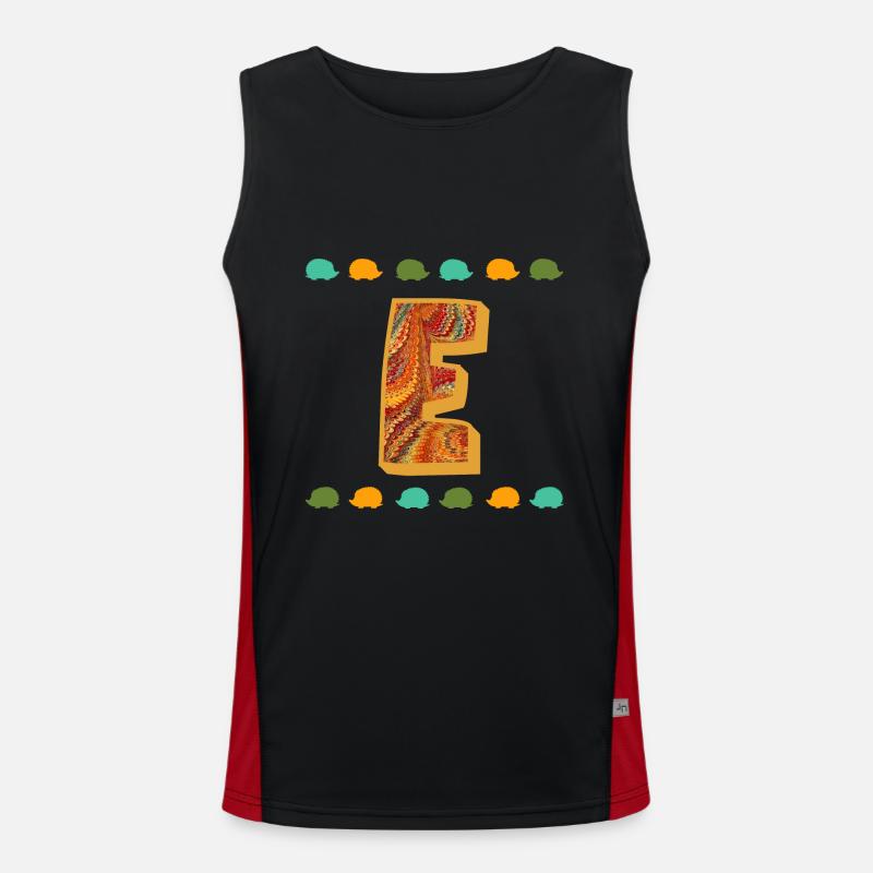 Hedgehog E 22 E - Men's Functional Contrast Tank Top  - black/red
