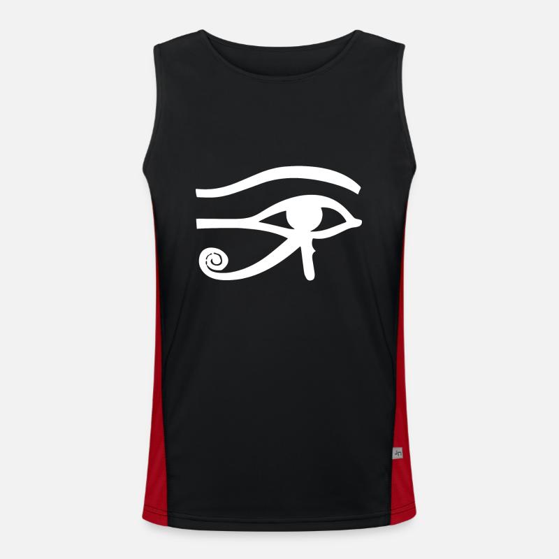 Ägypten Auge a Funktionelles Kontrast-Tank Top für Männer 