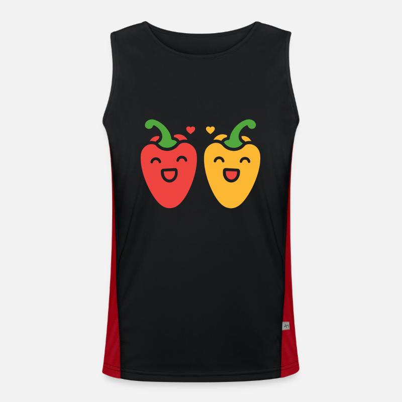 Pfeffer Funktionelles Kontrast-Tank Top für Männer 