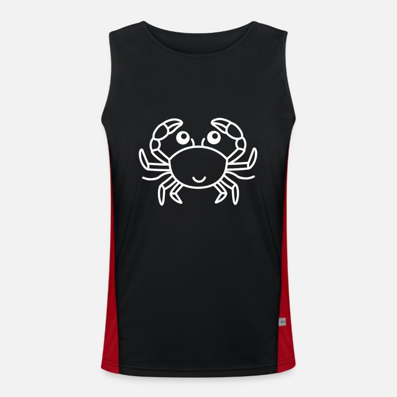 Krebs Funktionelles Kontrast-Tank Top für Männer 