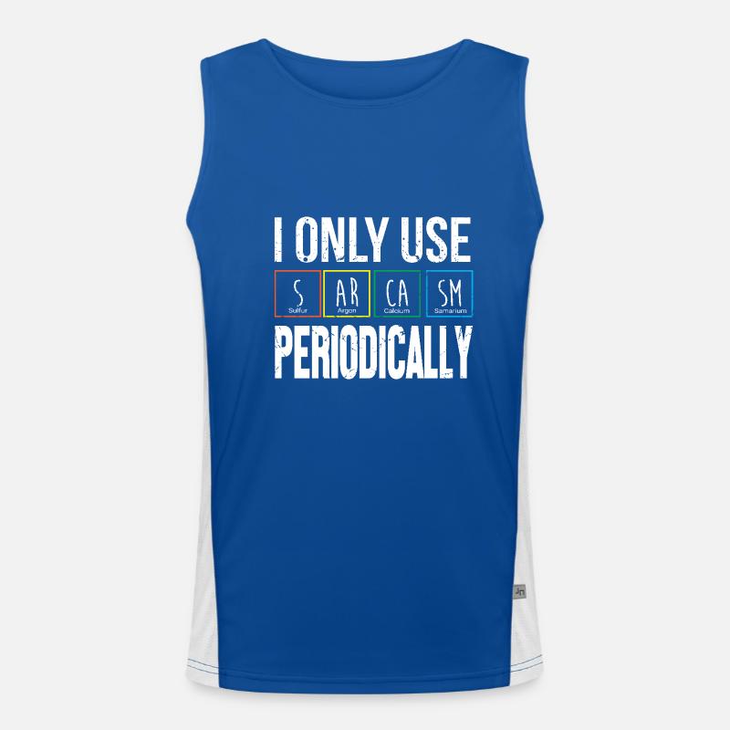 Periodic table Men's Functional Contrast Tank Top 