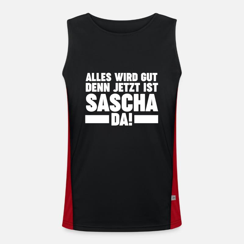 Sascha Funktionelles Kontrast-Tank Top für Männer 
