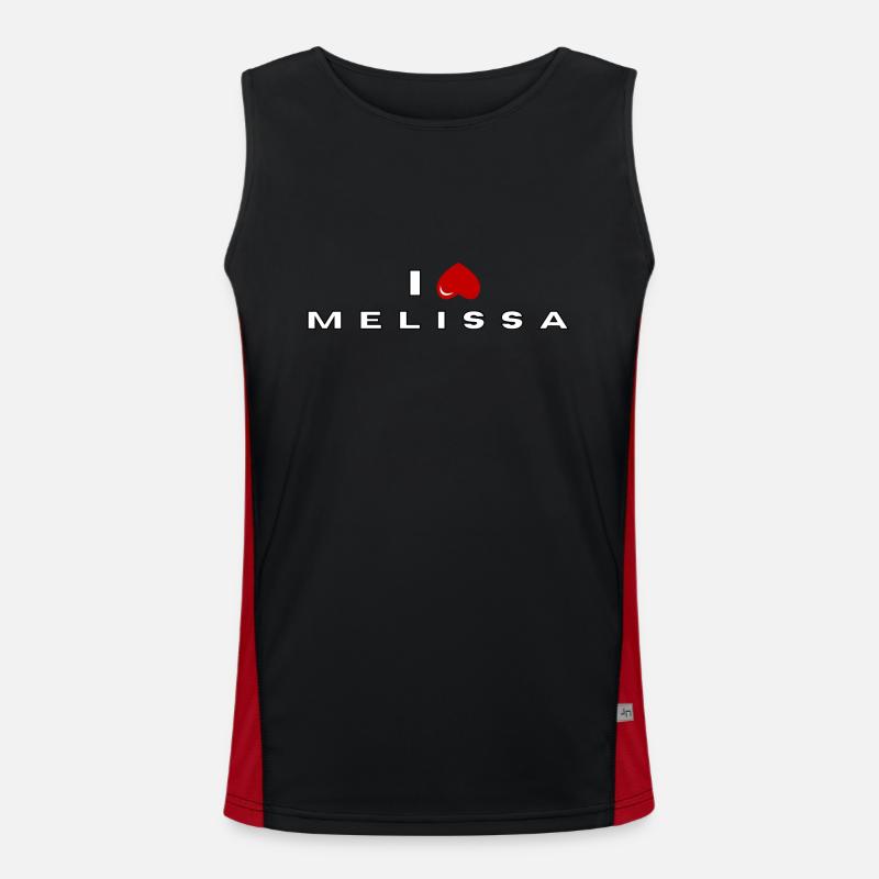 I hate Melissa Men's Functional Contrast Tank Top 