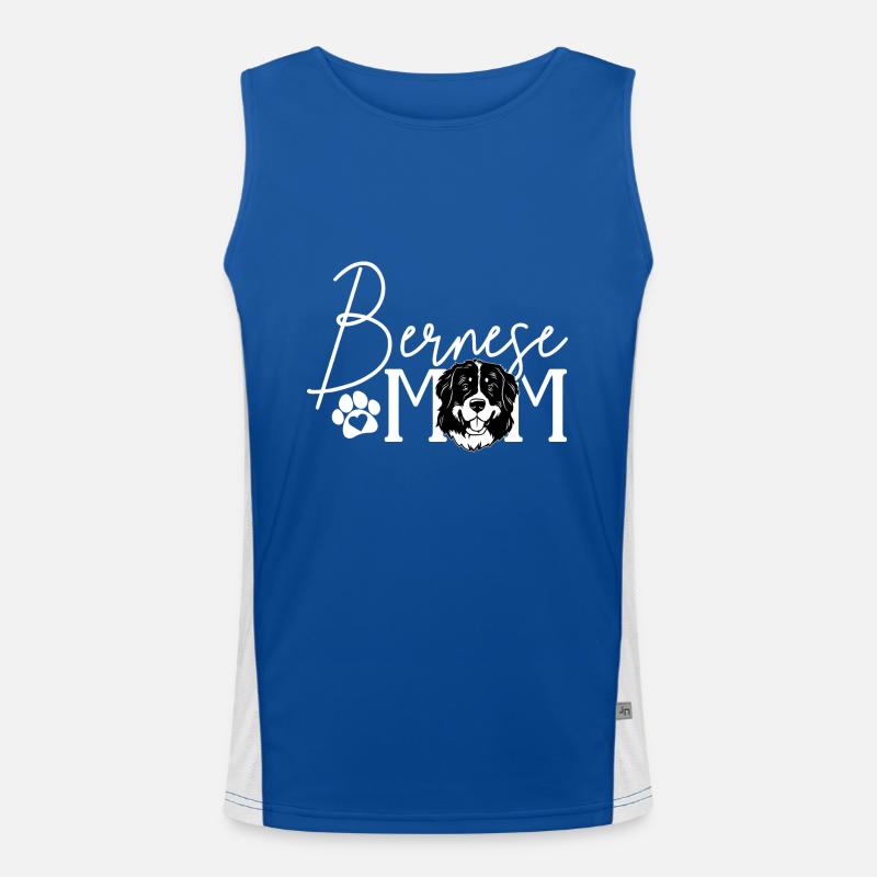 Berner Sennenhund Funktionelles Kontrast-Tank Top für Männer 