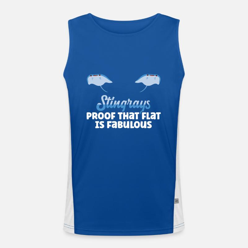 Stachelrochen Mantarochen Ozean Rochen Funktionelles Kontrast-Tank Top für Männer 