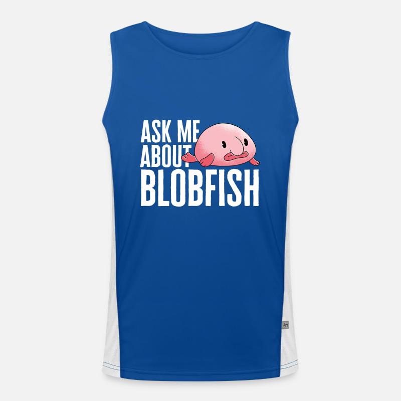 Blob fish Men's Functional Contrast Tank Top 