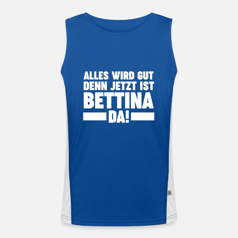 Bettina Funktionelles Kontrast-Tank Top für Männer 