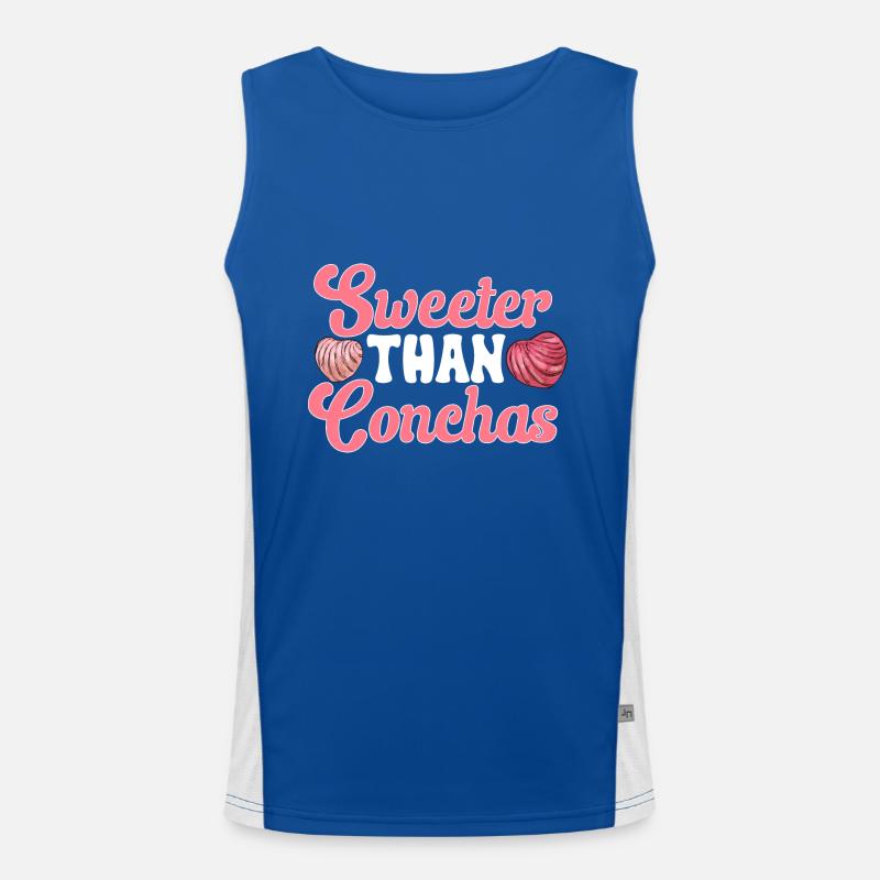 Concha Hispanic Mexikanisch Pan Dulce Funktionelles Kontrast-Tank Top für Männer 