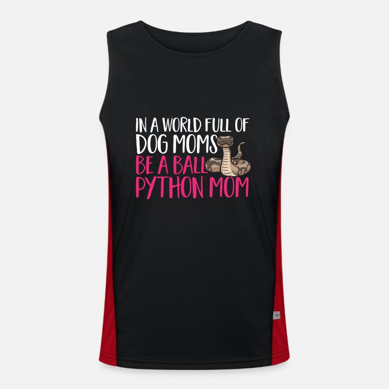 Ball Python Snake King Python Débardeur respirant contrasté Homme 