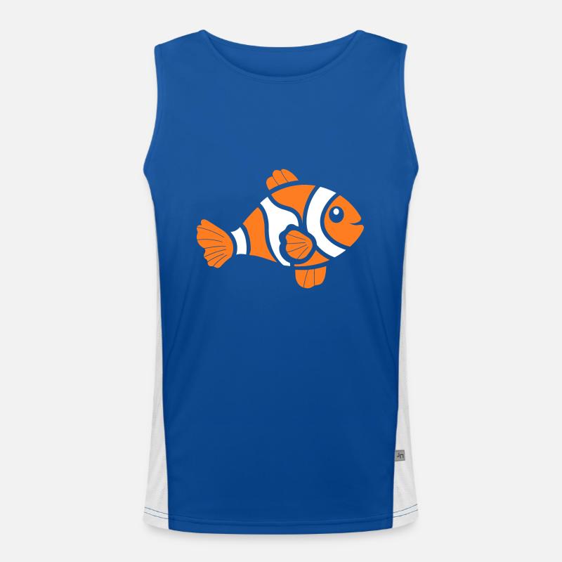 Clownfisch Funktionelles Kontrast-Tank Top für Männer 
