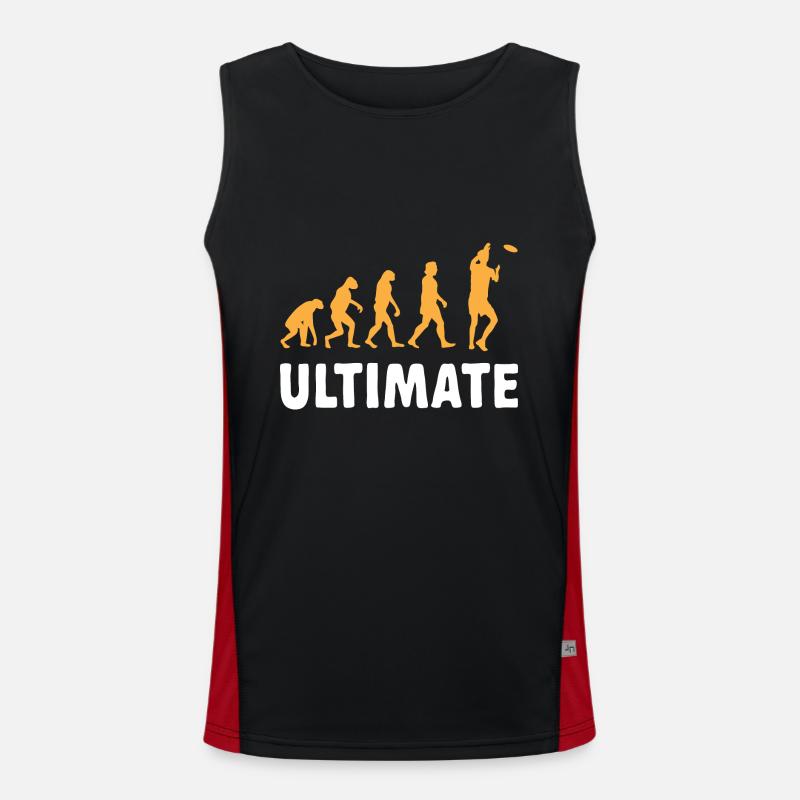 Ultimate Frisbee Throwing Disc Men's Functional Contrast Tank Top 