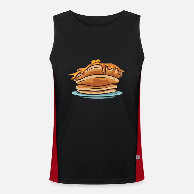 Pancake Breakfast Pancakes Men's Functional Contrast Tank Top 