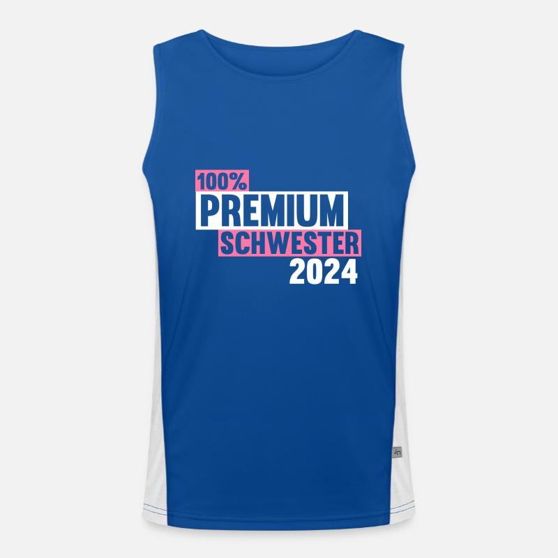 Werdende Schwester 2024 Funktionelles Kontrast-Tank Top für Männer 