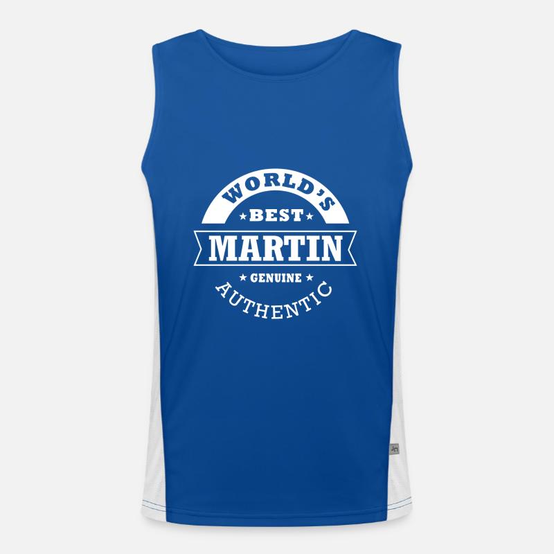 Martin ist das beste Martin-Geschenk der Welt Funktionelles Kontrast-Tank Top für Männer 
