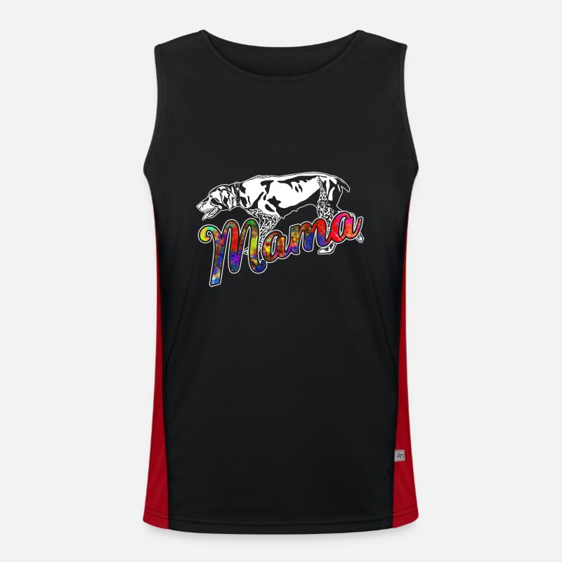 German Shorthaired Pointer Mama Men's Functional Contrast Tank Top 