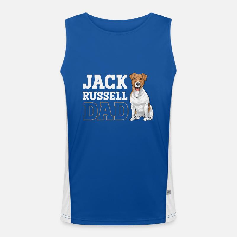 Jack Russell Terrier Funktionelles Kontrast-Tank Top für Männer 