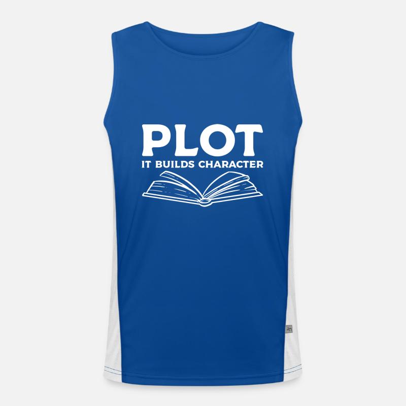 Autor Funktionelles Kontrast-Tank Top für Männer 