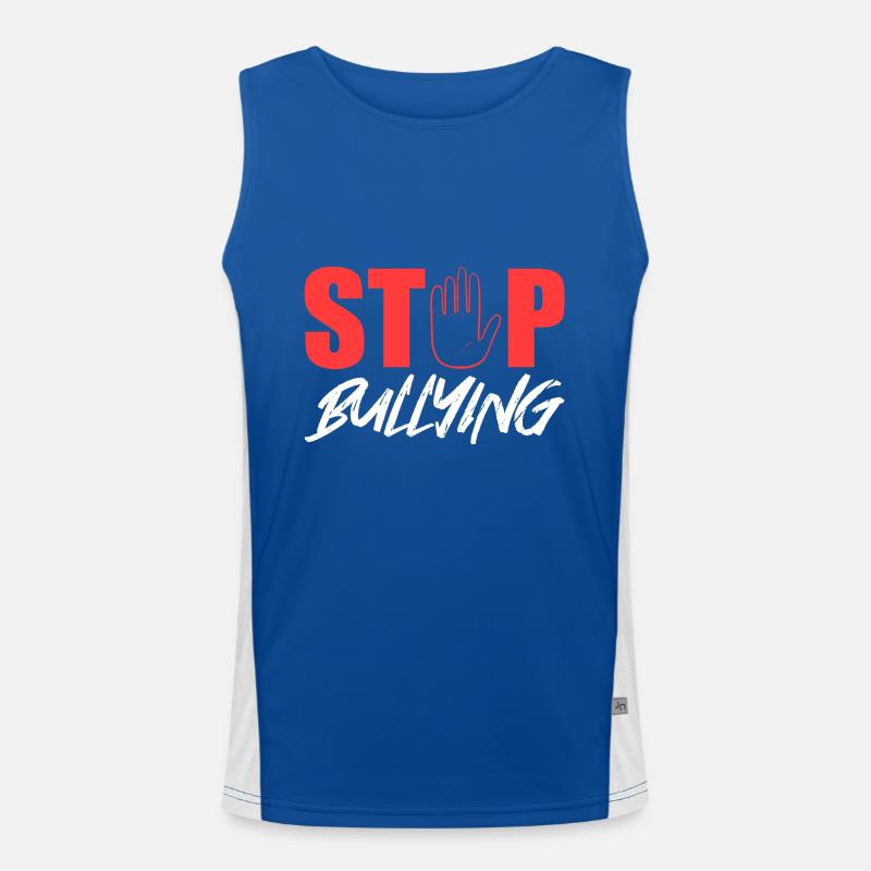 Arrêtez l’intimidation Débardeur respirant contrasté Homme 