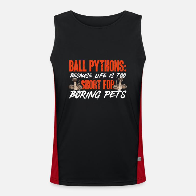 Ball Python Schlange Königspython Funktionelles Kontrast-Tank Top für Männer 