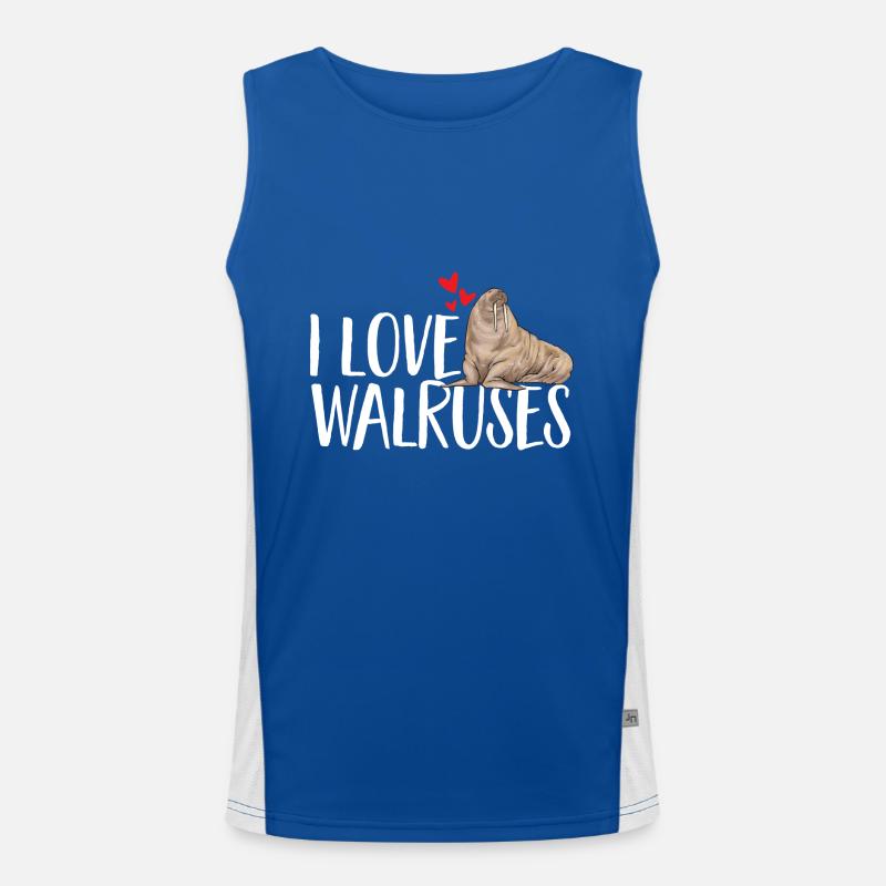 Walross Funktionelles Kontrast-Tank Top für Männer 