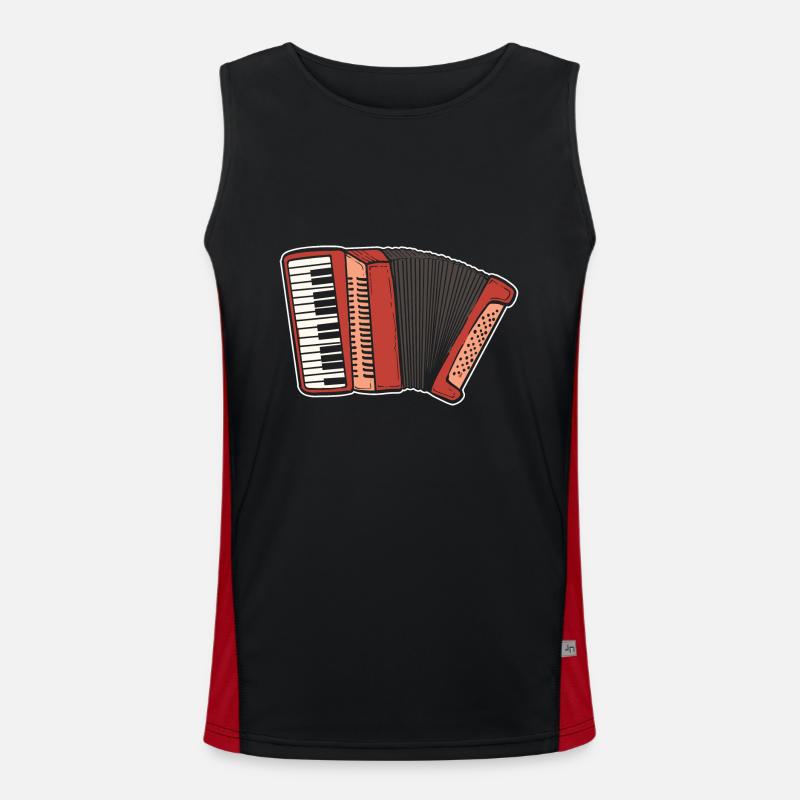 Akkordeon Funktionelles Kontrast-Tank Top für Männer 