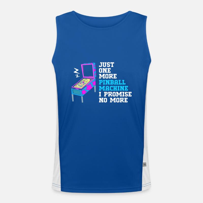 Flipper Pinball Flipperkasten Funktionelles Kontrast-Tank Top für Männer 