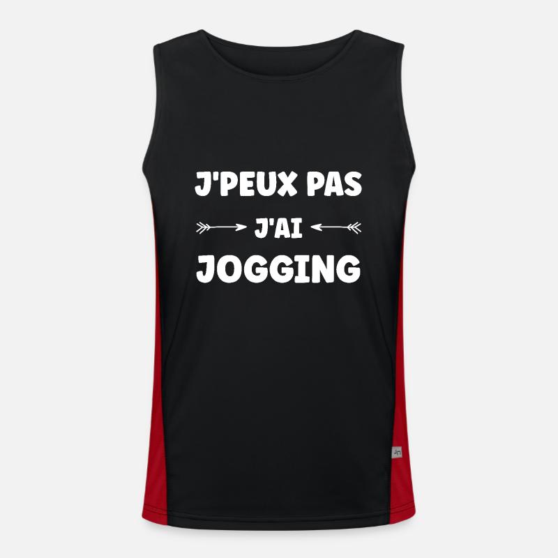 j'peux pas j'ai bain de jogging Débardeur respirant contrasté Homme 