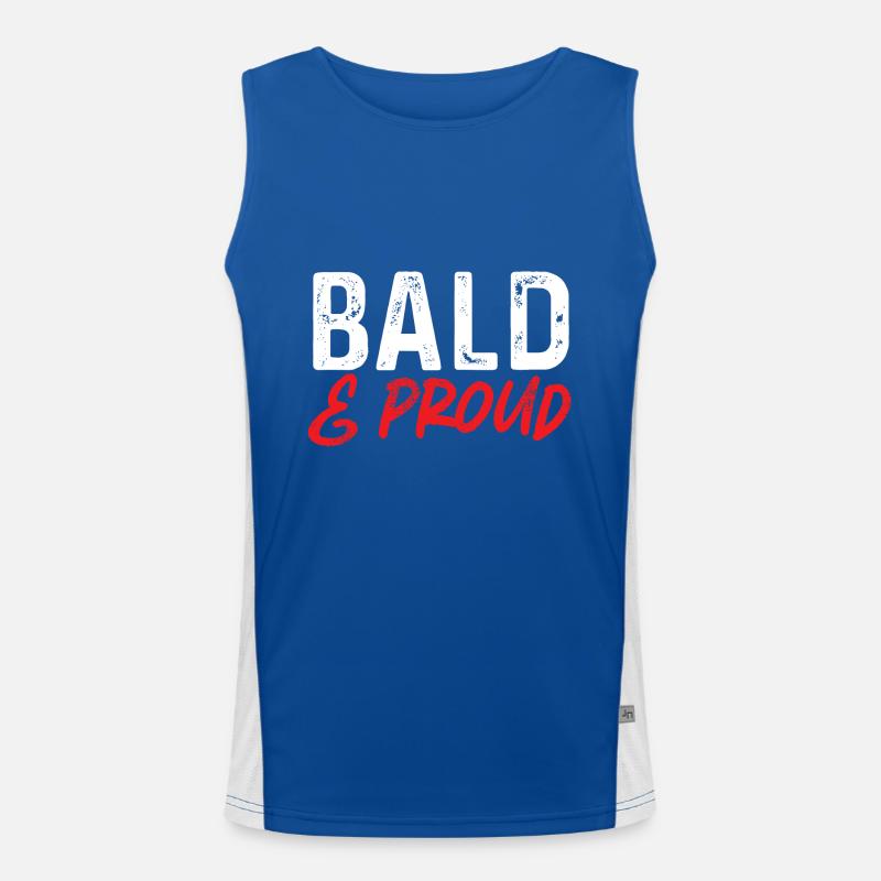 Glatze Kahlköpfigkeit Bart Glatzkopf Funktionelles Kontrast-Tank Top für Männer 