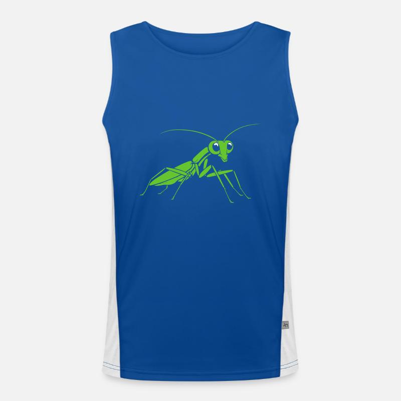 Praying mantis Men's Functional Contrast Tank Top 
