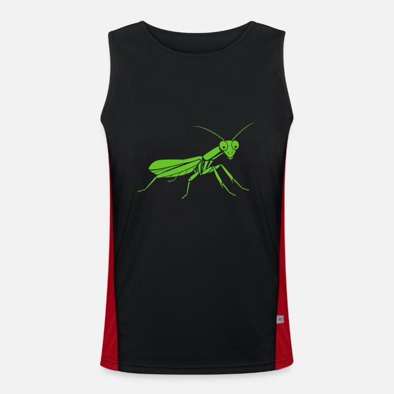 Praying mantis Men's Functional Contrast Tank Top 