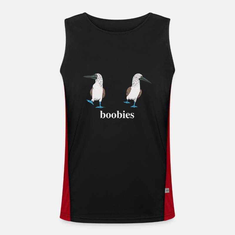Blaufußtölpel Blue-footed Booby Seevogel Funktionelles Kontrast-Tank Top für Männer 