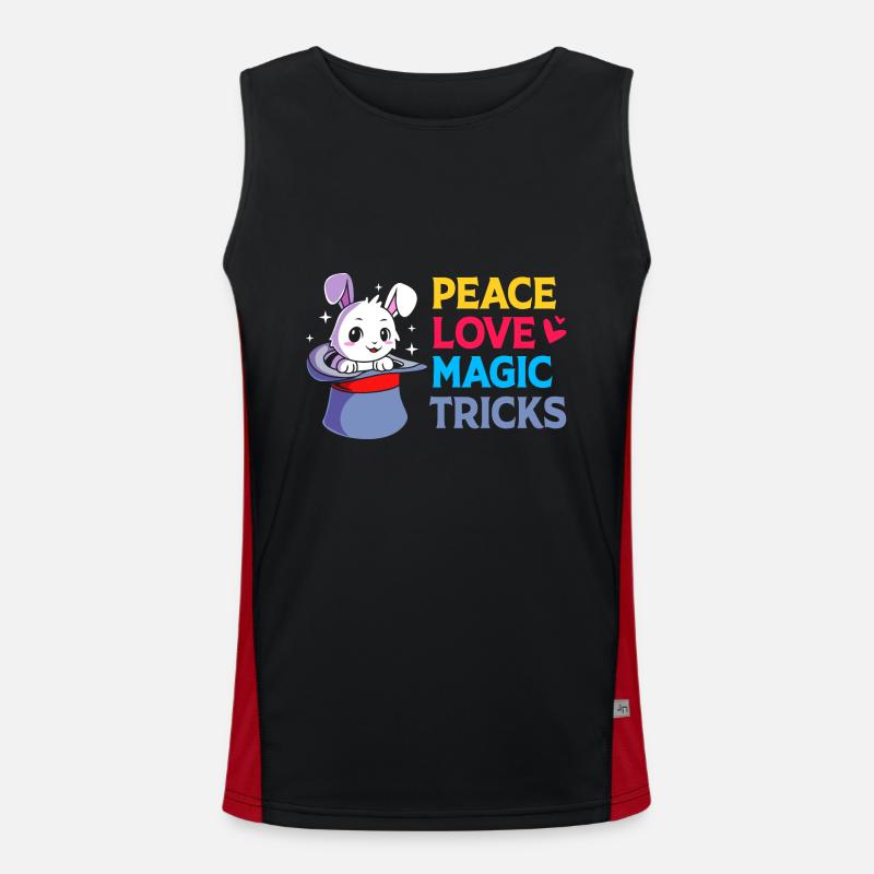 Zauberer Funktionelles Kontrast-Tank Top für Männer 