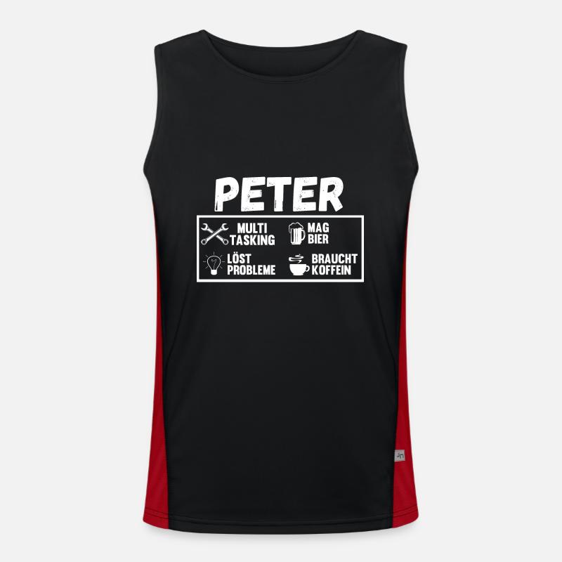 Peter Funktionelles Kontrast-Tank Top für Männer 