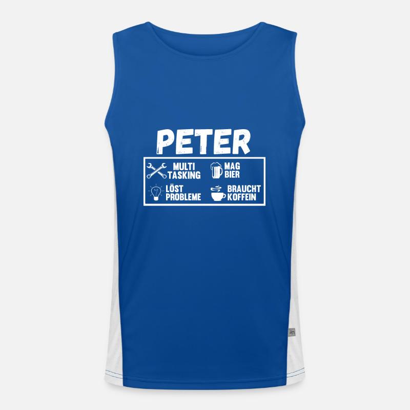 Peter Funktionelles Kontrast-Tank Top für Männer 