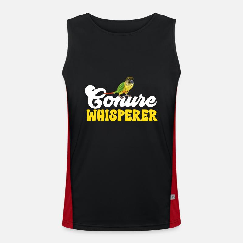 Molinasittich Papagei Vogel Sittich Funktionelles Kontrast-Tank Top für Männer 