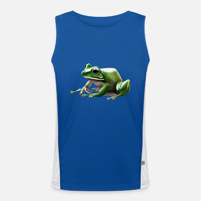 Rain Frog Water Drop Frog Débardeur respirant contrasté Homme 