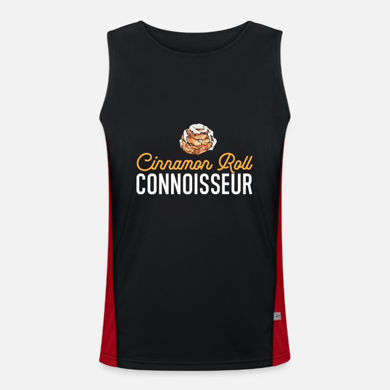 Zimtschnecke Funktionelles Kontrast-Tank Top für Männer 