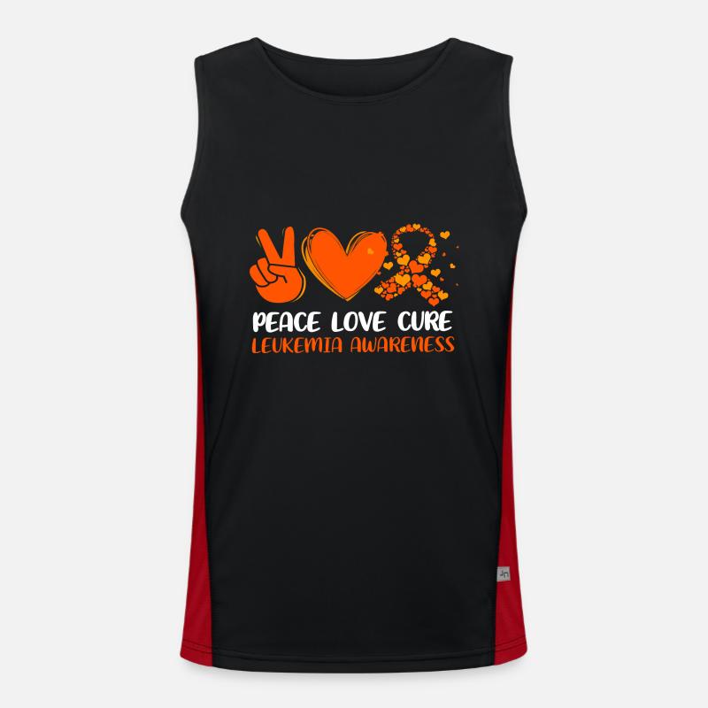 Leukämie Bewusstsein Funktionelles Kontrast-Tank Top für Männer 