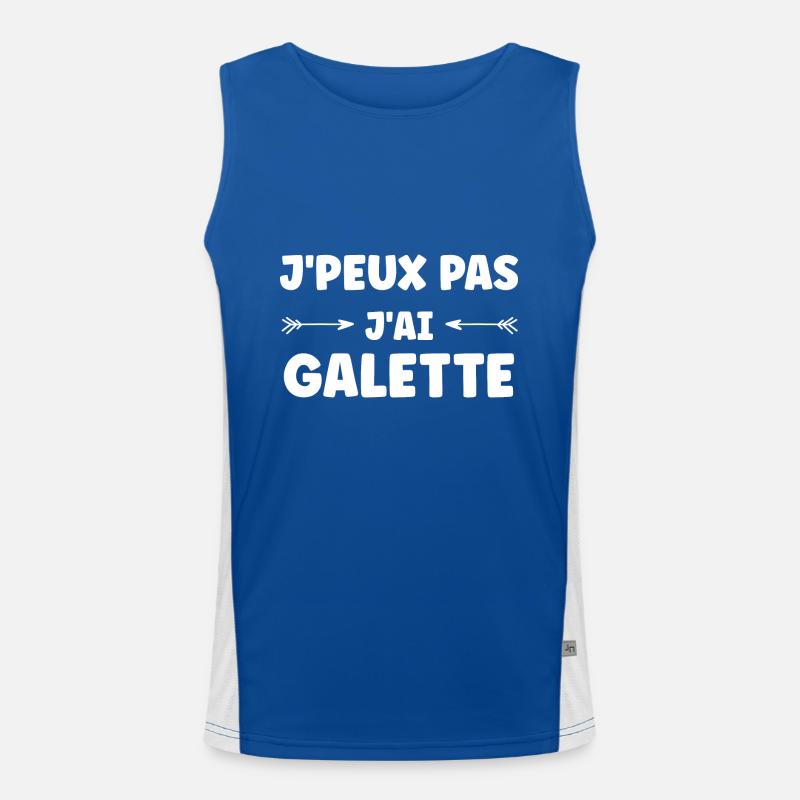 Pfannkuchen Funktionelles Kontrast-Tank Top für Männer 