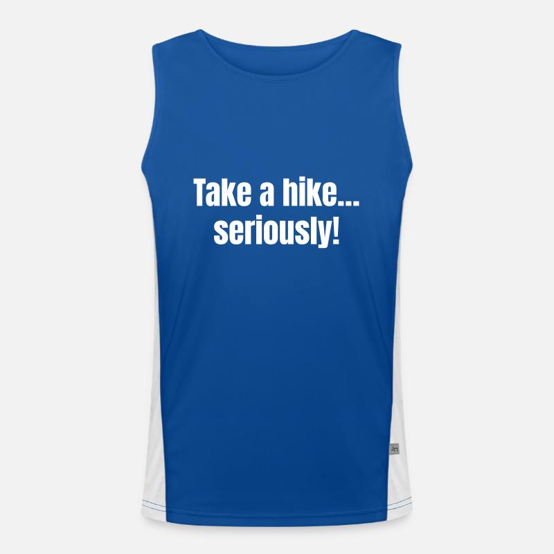 Take a hike.... seriously! Men's Functional Contrast Tank Top 