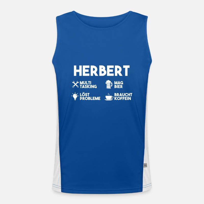 Herbert Funktionelles Kontrast-Tank Top für Männer 
