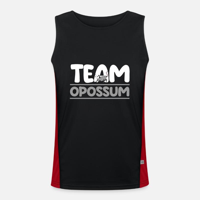 Opossum Funktionelles Kontrast-Tank Top für Männer 